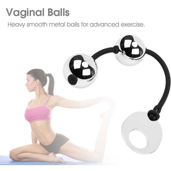 Ovos Sextóis eróticos Prazer pesado Metal Bolas vaginais chinesas Geisha Ben Wa Ball Vagina Kegel Exercício Toys sexuais adultos para mulheres 1124