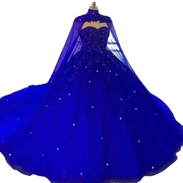 Vestido de baile princesa noturna vestidos de capa capa com renda de renda de renda de tule baile de festas formais