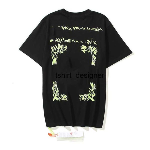 Tuch Offs Designer Mode Marke OW Weiß Basic Pfeil Lose Herren Paar Sommer Kurzarm T-Shirt Mode 1NMSJ