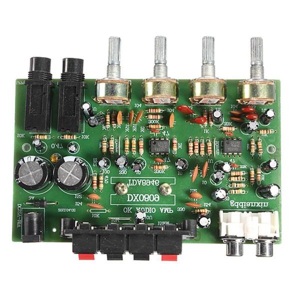 Freeshipping Elektronische Leiterplatte 12V 60W Hi-Fi-Stereo-Digital-Audio-Leistungsverstärker Volume Tone Control Board Kit 9cm x 13cm Pmxeh