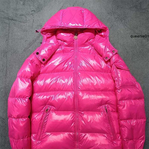 Daunenparkas Mode Rosa Jacken Herren Verdicken Warme Puffer Klassischer Stil Licht Paar Reißverschluss Strickjacke Mit Kapuze Streetwear Mäntel Winter Designer Kleidungi404