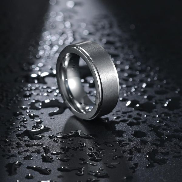 Anel de tungstênio clássico tungstênio anel para homens jóias de casamento sem gota de ferrugem