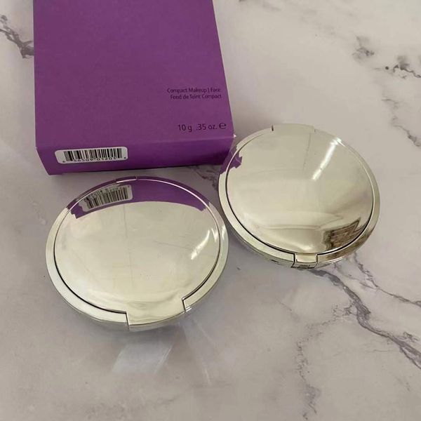 Fond De Teint Face Compact Face Makeup Powder Setting Gepresster Puder für Frauen und Männer in 2 Farbtönen Petal Shell