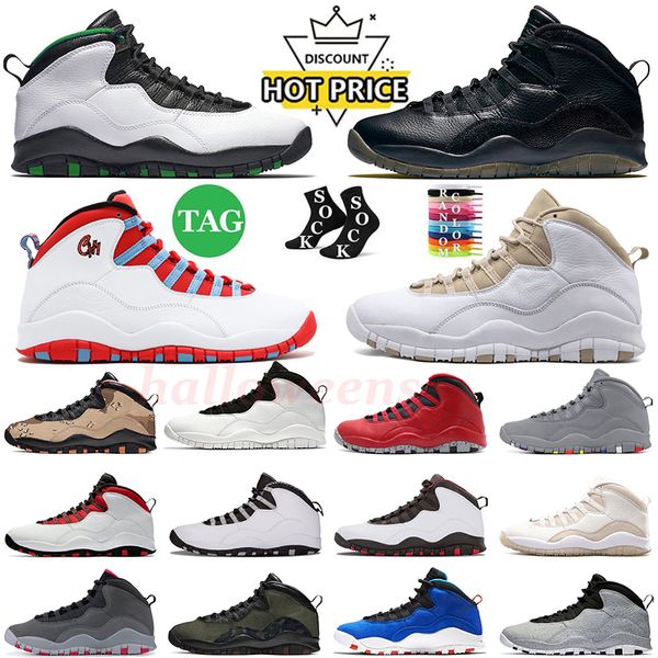 Jumpman 10 10s Мужские баскетбольные кроссовки Jorden10s Sports Men Blackout Steel Grey Chicago Tinker Orlando Bulls Broadway Westbrook CLASS OF 2006 AJ10 Кроссовки Кроссовки