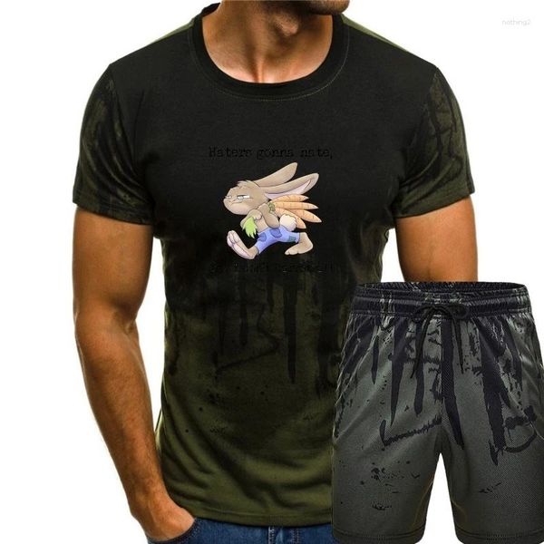 Fatos de treino masculinos I Hate Rabbits – Camiseta estampada em tela menino Natal masculino