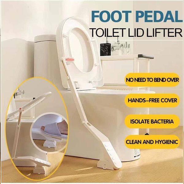 Sonstiges Bad-WC-Zubehör MintimlUniversal Touchless Lid Lifter Antidirty Fußbetätigter Sitzhalter Gerät Badezimmerzubehör 230411