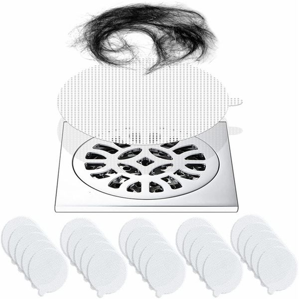 Fillers de Colanders 25pcs Dreno descartável drena de cabelo adesivos de malha de capata