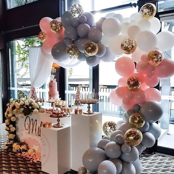 Decoração de festa 5/20/30pcs 5/10/12/18 polegadas Macaron Balões de látex Pastel Candy Balloon Wedding Birthday Decor de chá de bebê Air Globos