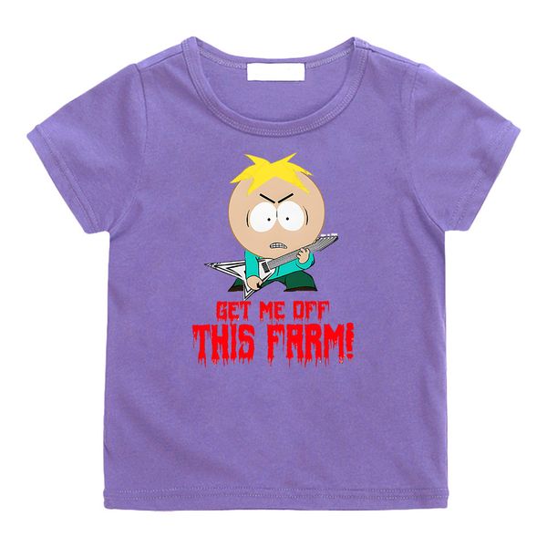 T-Shirts Kinder S-South Park Deep Red Dawn T-Shirt 100% Baumwolle Mädchen T-Shirt Jungen Sommer Kurzarm T-Shirt Kawaii T-Shirt Top 230412
