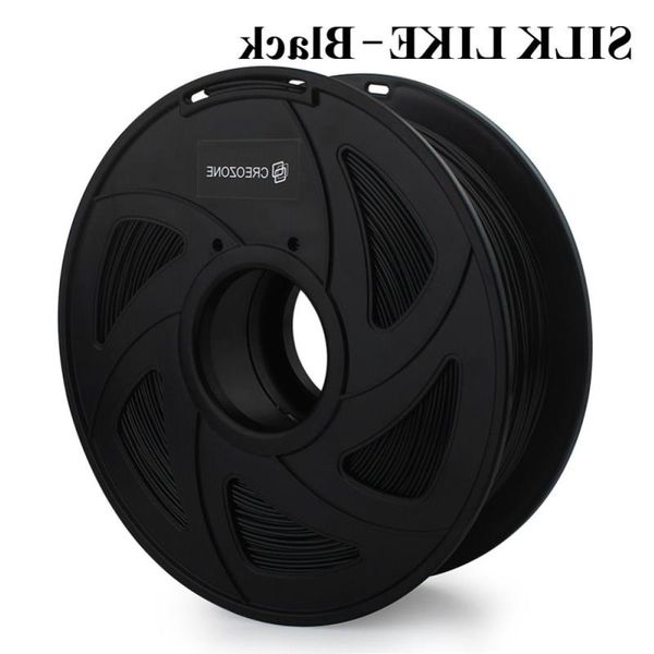 Freeshipping Kunststoff für den 3D-Druck Seiden-PLA-Filament 3D-Druckerfilament 175 1 kg SEIDE LIKE Serie Schwarz Farbe Ngwtk