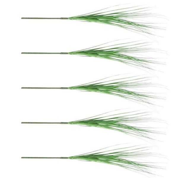 Декоративные цветы венки 5 шт. имитация травы искусственный лук растения декор Green292A