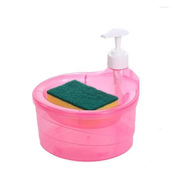 Dispenser di sapone liquido Pulitore per pressa Bottiglia di plastica Multiuso Disponibile in 3 colori Innovativo Pennello per piatti Durevole 17 16 14 Pe