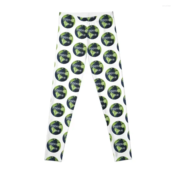 Pantaloni attivi Spread Love Planet Earth Leggings Pantaloni donna Legging Push Up Abbigliamento sportivo da donna Palestra da donna