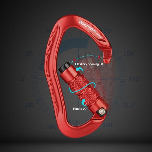 Corde Imbracature e cinghie XINDA Moschettone professionale per arrampicata su roccia 22KN Fibbia di sicurezza a forma di pera Fibbia di sicurezza Kit di sopravvivenza per escursionismo Equipaggiamento protettivo 230411 230411