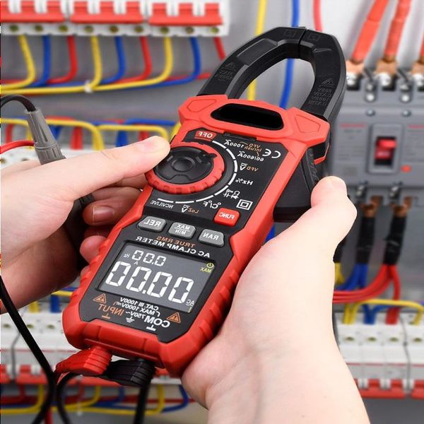 Digital Clamp Meter Professional 1000A AC/DC Pinza Amperimetrica VFD REL Ohm Kapazität Tester NCV Strom Hvhht