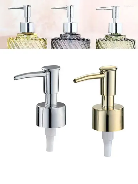 Sıvı Sabun Dispenser Pompa Başlığı 28 İplik Plastik Losyon Banyo Spreyi Şampuan Tüpü Abs Altın Gümüş Bulaşıkları Değiştirin