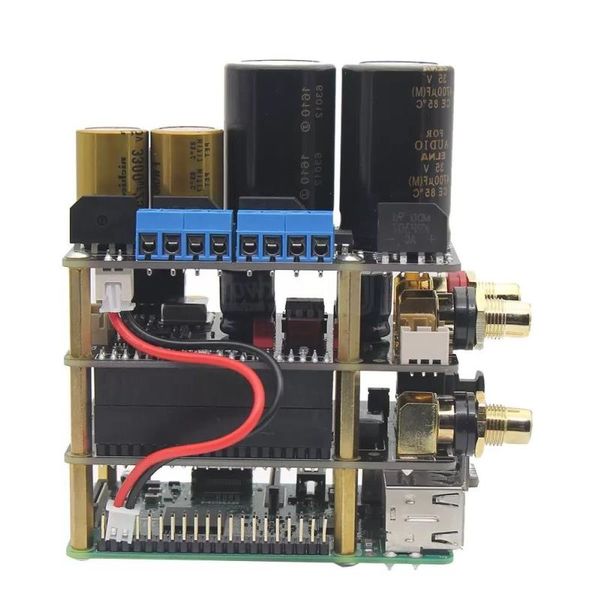 Kit audio HiFi Raspberry Pi X20 Scheda DAC ES9028Q2M/ Scheda X10-I2S/ Alimentatore X10-PWR Amplificatore X10-HaPAMP Ttqab