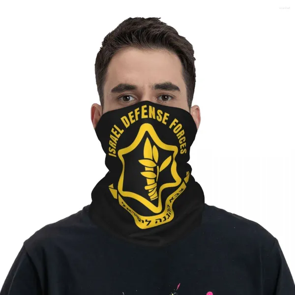 Lenços 2023 IDF Israel Forças de Defesa Militar Bandana Acessórios Pescoço Capa Impressa Máscara Cachecol Quente Balaclava para Caminhadas Lavável