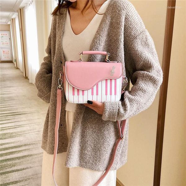 Akşam çantaları Koreli Piyano Tasarım Kadın Omuz PU Deri E bir araya getirme çanta Moda Corssbody Cep Para Çanta Paketi