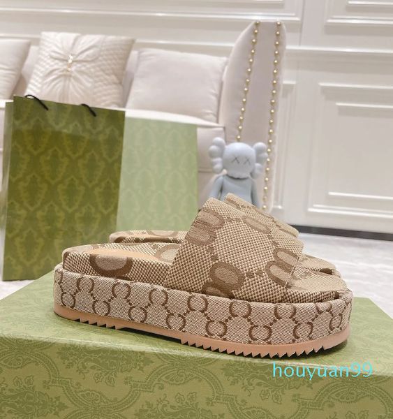 Confezione completa Pantofole in pelle g Stesso designer di stile 2023 Sandali piatti popolari con fiori estivi per famiglie Scarpe da spiaggia alla moda da donna
