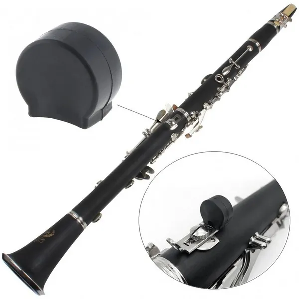 Clarinete de borracha preto polegar economia protetor de dedo almofada confortável para clarinete