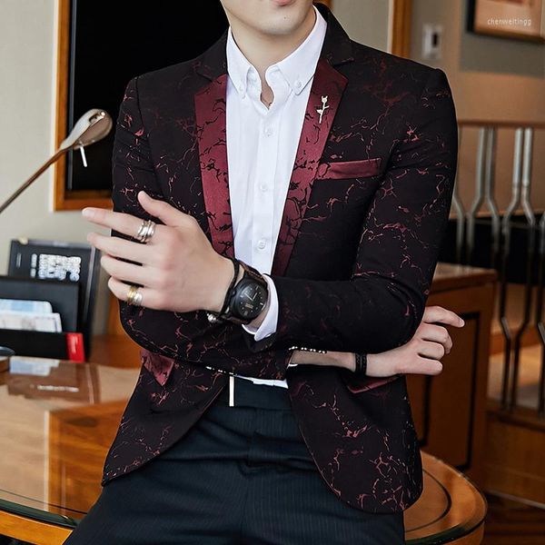 Abiti da uomo 2023 Spring Party Prom Blazer Shinny Yarn Suit Cappotto da uomo Slim Fit Business Dress Jacket Giacche formali