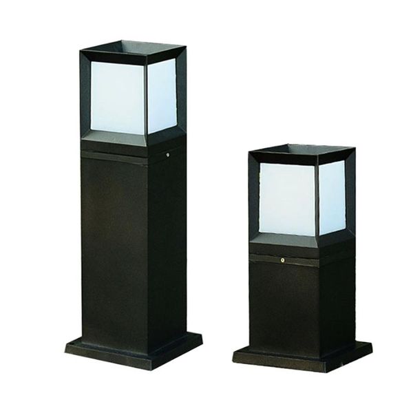 Lampade per prato E27 Outdoor IP54 Waterproof Garden Column Lamp LED Courtyard Villa Street Light Pathway Patio Pillar