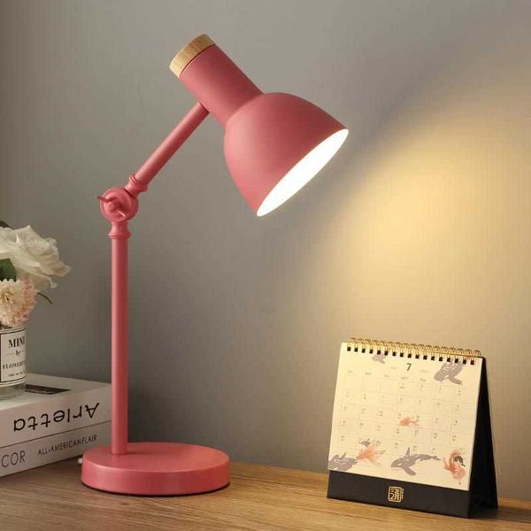 Schreibtischlampen Nordic Schreibtischlampe für Wohnheim höhenverstellbare Lesetischlampe für Heimbüro Raumdekor Nachttischlampe LED-Schreibtischleuchte P230412