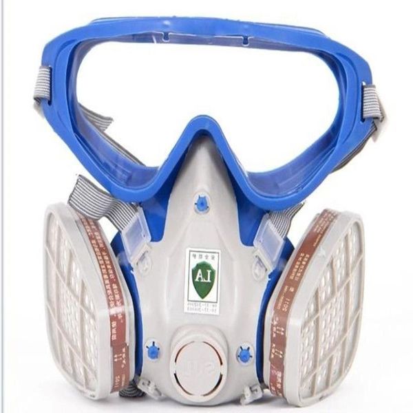 neuer Stil Anzug Atemschutzmaske Malerei Sprühen Gesicht Gasmaske mit Schutzbrille Farbbrille Cbnwt