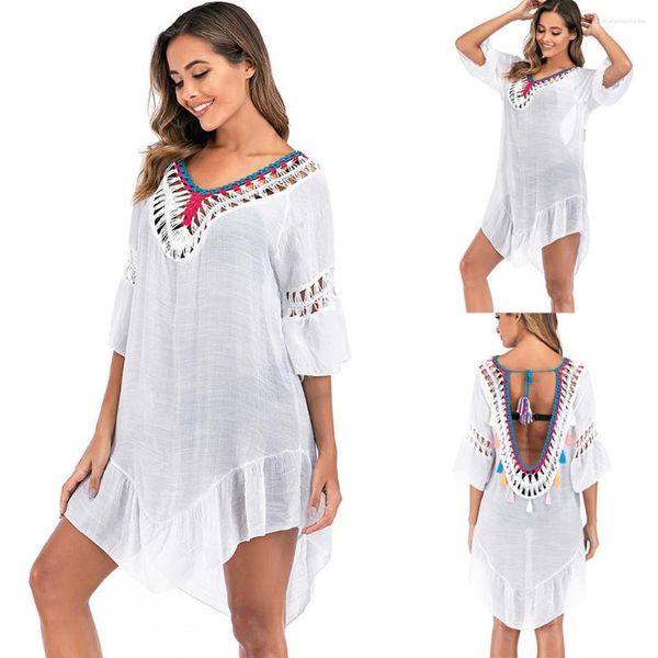 Costumi da bagno da donna Cover Beachwear Women Crochet Out Hollow Suit Up Patchwork Costumi da bagno in pizzo Costumi da bagno Tankinis