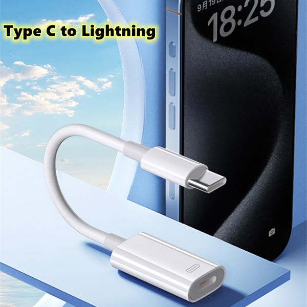 USB C Typ C auf Lightning iPhone Adapter Jack 9V 3A Unterstützt Schnellladekabelanschluss für Apple iPhone 15 Pro Max iPad Pro Huawei