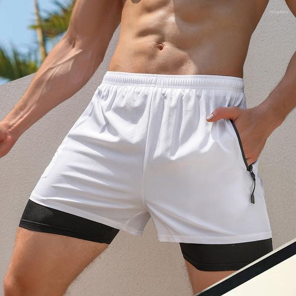 Herren Shorts 2023 Sommer Gym Sport Für Männer Laufen Bodybuilding Jogging Trainingshose Outdoor Strand Lässig Elastische Taille Solide Kurz