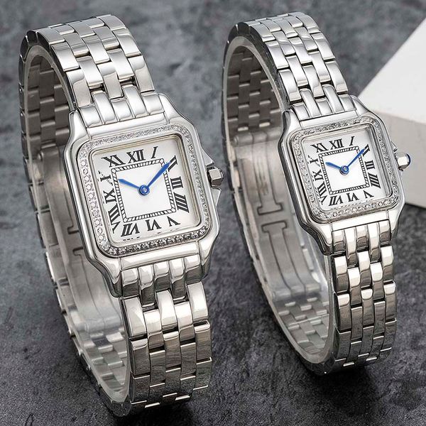 2023 AAA elegante moda masculina e feminina Relógios de aço inoxidável Correia importada Movimento de quartzo à prova d'água856