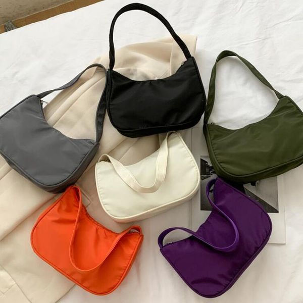 Borse da sera Borsa a tracolla in tessuto Oxford casual da donna Borsa da ascella classica da donna alla moda Borsa a portafoglio multi colori Decorazione