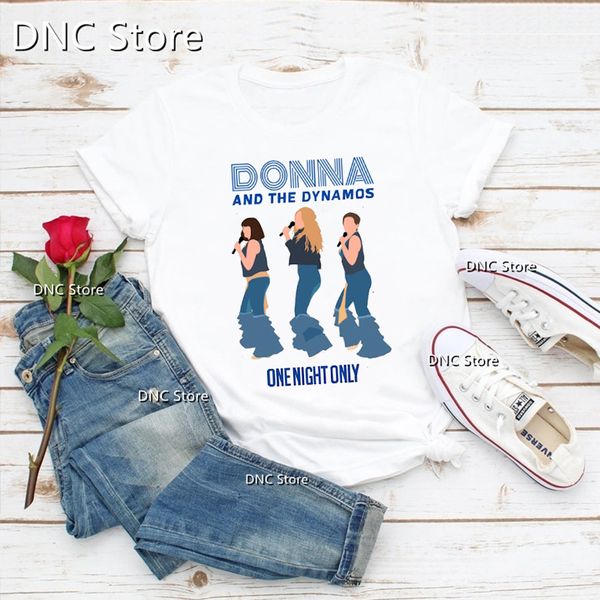 Camiseta feminina cantora de música feminina Donna e a camiseta mamãe mamã