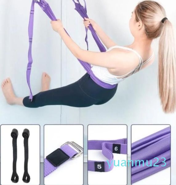 Corda da parete per yoga, amaca per anca aperta, allenatore ausiliario, corda invertita, cintura elastica per casa, cintura da yoga per donna