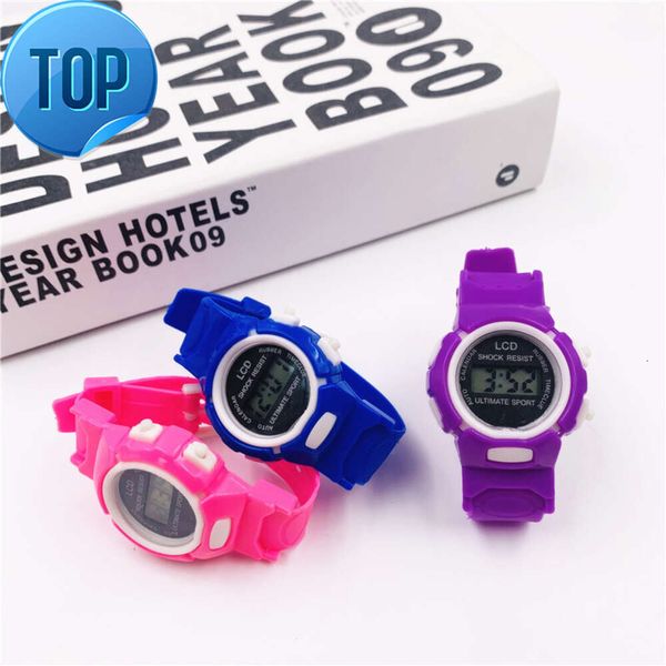 Orologio digitale elettronico unisex in silicone non impermeabile per studenti sportivi, ragazze, bambini, orologi a LED