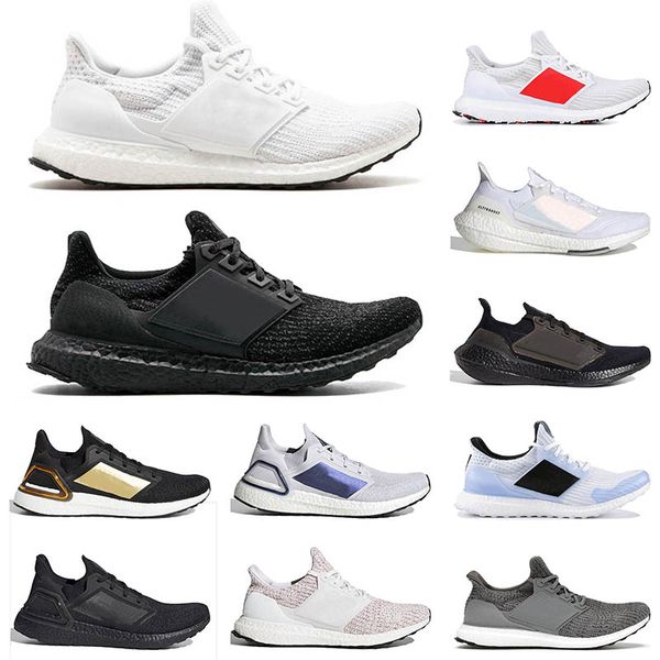 Новое качество 2023 Ultra 19 Ultraboosts 20 Спортивная уличная обувь для бега Triple Black White 4.0 DNA Crew Navy Core Ash Peach Мужские женские кроссовки Dhgates Кроссовки