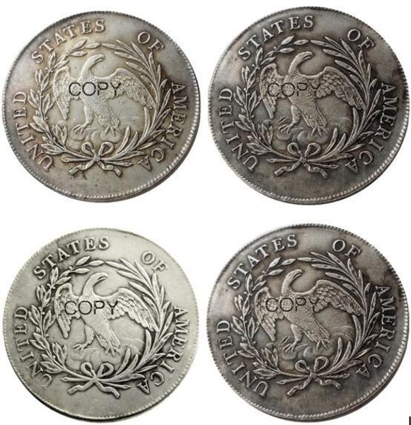 Монеты Liberty Dollar Replica 1795-1798 США из 4 серебряных памятных коллекционированных предметов некриркуляции.