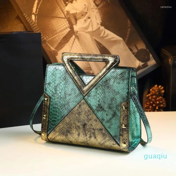 Bolsas de noite Bolsa Women Handbag Design Bolsas Totes Luxury Snake Snake Genuine Leather ombro Crossbody Bag Messenger Messenger