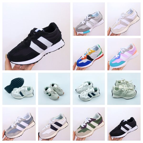 2023 Hot Sell New Kids Shoes Sneakers 327 детская обувь кружевные крючки дизайнер для мальчиков спортивные кроссовки