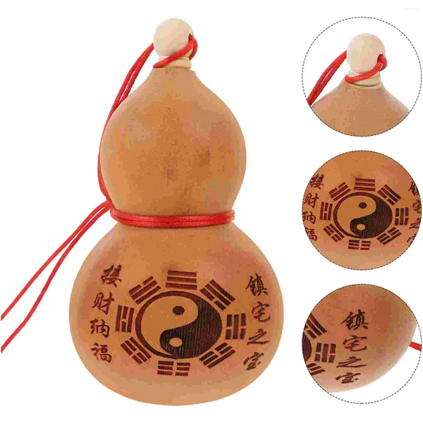 Questões de quadril Sport Gourd Sport Water Bottle Calabash Ornamento pendurado Cork chinesa wu pingente de borla natural
