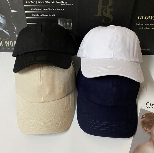 2024 QC recém-chegado novo clássico designer boné de beisebol chapéu preto moda feminina bonés de correspondência completa chapéus de guarda-sol k135