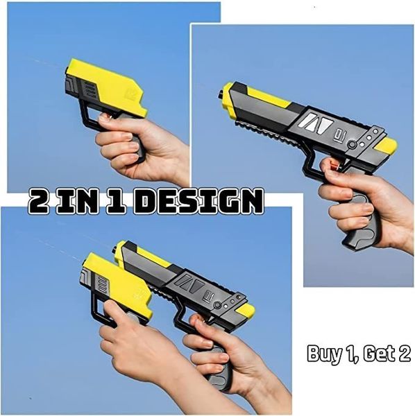 Gun Toys Parentchild Glock Water Gun 2 em 1 divisão Double Summer Battleing Shooting Water Pistol Toys Boys Girls Beach Water Game Game 230412