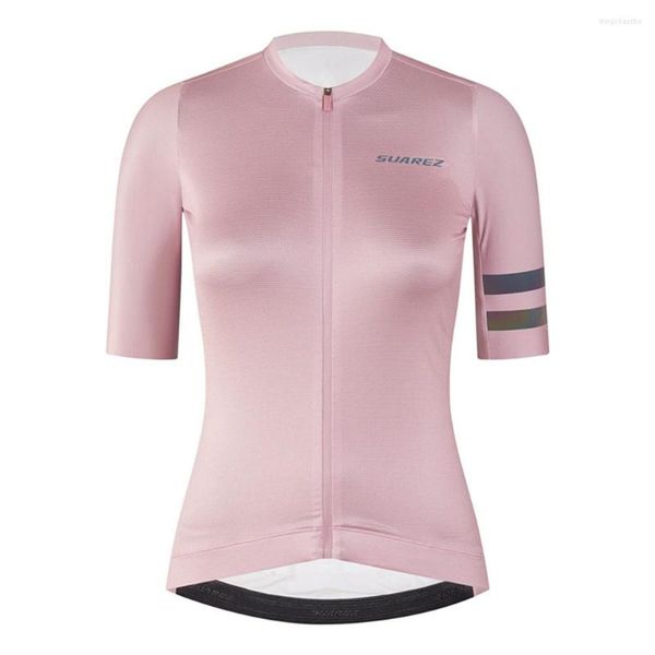 Jackets de corrida Suarez Profissional Profissional de manga curta Ciclismo Jerseys Mountain Bike Roupas Camisa Feminina de Time