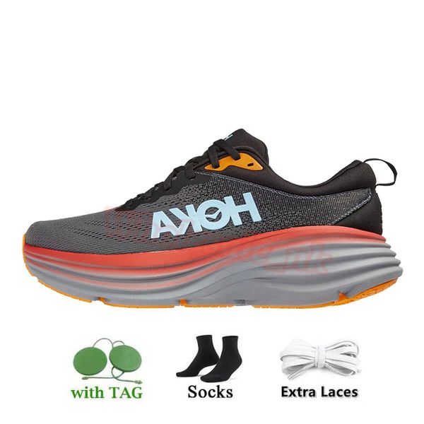 Hoka One One Bondi 8 Running Scarpe Donne uomini Clifton 8 Carbon X 2 Shock da scarpe atletiche Sungole Sneaker Sneaker Autostrada Calzatura a piastra online Dimensioni online 36-45 YQ1G