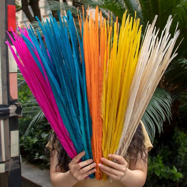 Outros suprimentos de festa de evento 5055cm Galo Frango Pena Cauda Natural Pena de Faisão para Artesanato Traje Carnaval Headdress 231113