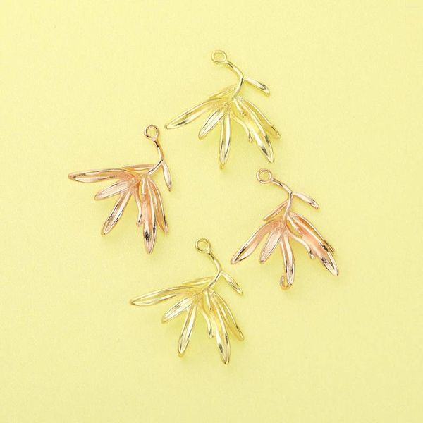 Ciondoli 5 pezzi 30 mm ramo di un albero ciondolo fascino argento placcato oro rosa forniture in ottone accessori fai da te 1800550