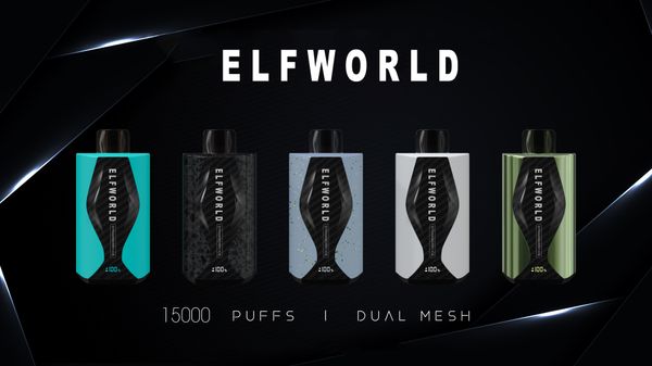 ELFWORLD Cyber Car Sigarette elettroniche usa e getta 15000 Puff Vape Pen Cartuccia a doppia bobina da 20 ml Baccelli preriempiti Batteria ricaricabile da 750 mAh