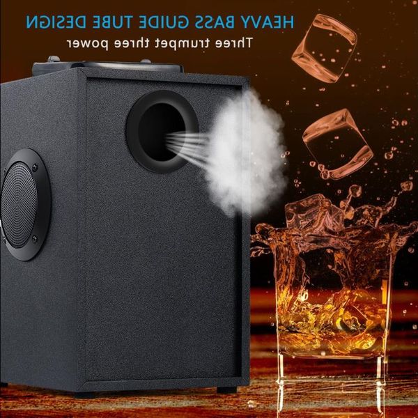 Freeshipping Bluetooth Speaker Portátil Sem Fio Estéreo Subwoofer Baixo Alto-falantes com Luzes RGB Suporte Rádio FM AUX Controle Remoto Jsfma